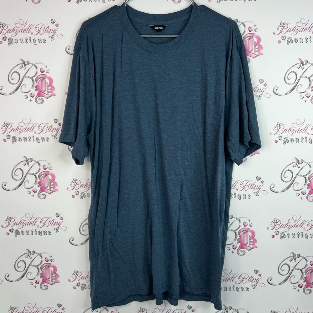 Allbirds tshirt tee royal blue denim style Color Men's Slate Blue Short Sleeve